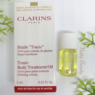 🔥แท้💯%🔥ฉลากไทย 2ml.ผลิต7/64 น้ำมันกระชับผิว Clarins Tonic Body Treatment Oil