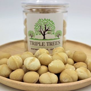 แมคคาเดเมียนัทแบบเต็มเม็ดแบบอบ (ขนาด 200 กรัม) พร้อมทาน KETO Macadamia Whole เกรด A  By Triple Trees