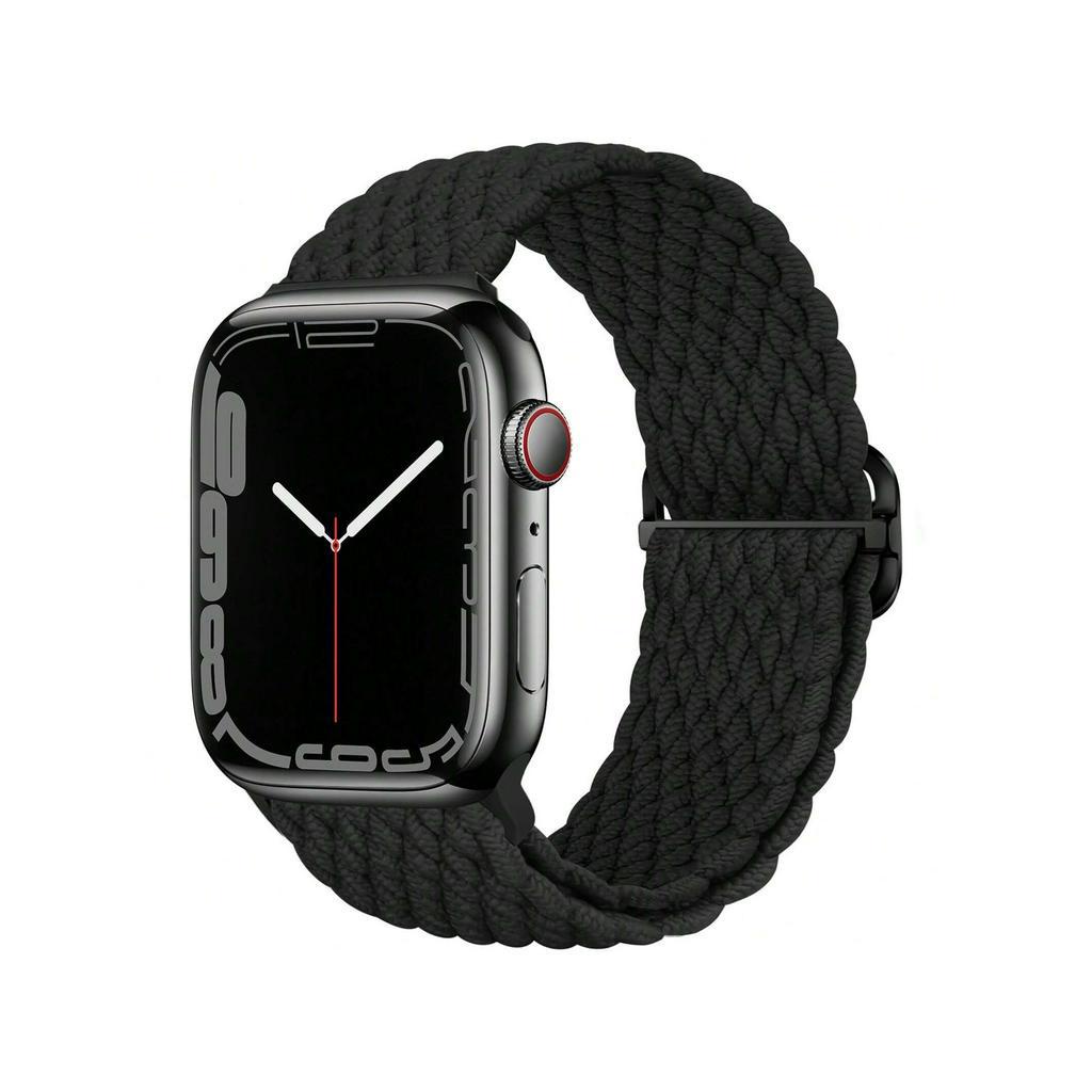สายนาฬิกาข้อมือไนล่อนถัก ยืดหยุ่น สําหรับ Apple Watch Band 38 มม. 40 มม. 41 มม. 42 มม. 44 มม. 45 มม. 49 มม. iWatch Series 9 8 7 6 SE 5 4 3 2 1 Ultra Ultra 2