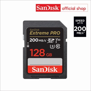 SANDISK EXTREME PRO SDXC UHS-I CARD 128GB (SDSDXXD-128G-GN4IN) ความเร็ว อ่าน 200MB/s เขียน 90MB/s