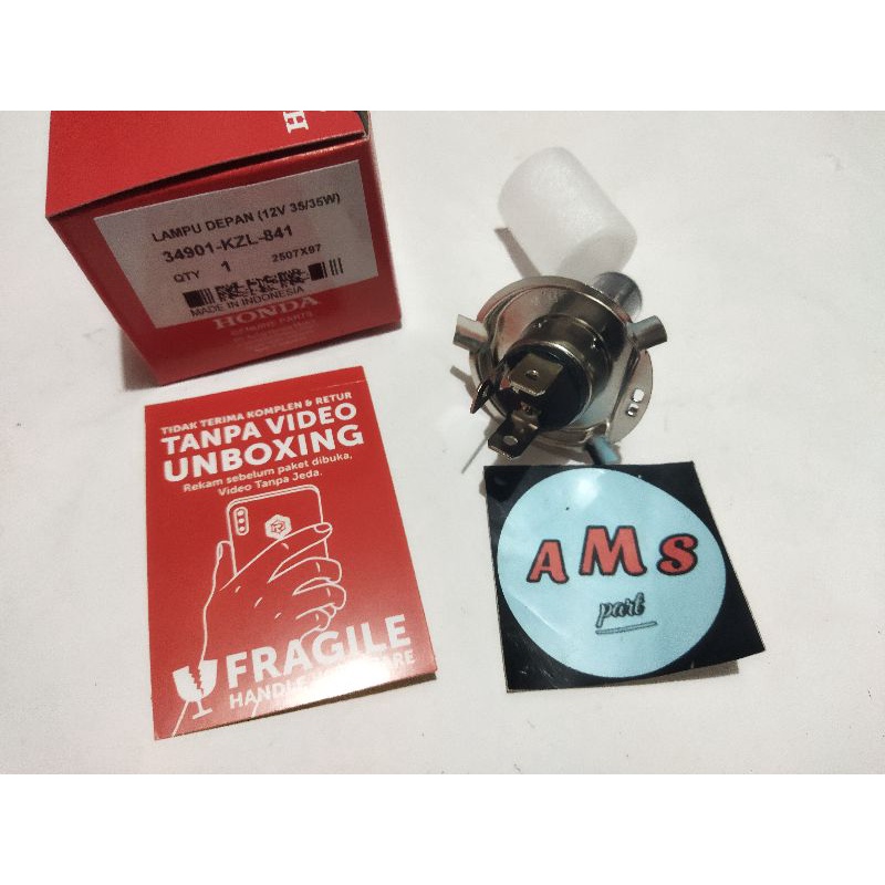 12V 35/35W ไฟหน้าหลอดไฟ HONDA BEAT FI SCOOPY FI VERZA CBR150R CBR 150 PART CODE KZL