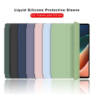 Leather Flip Magnetic Case For Xiaomi Mi Pad 5 Pro Xiomi Pad5 Mipad 5Pro 2021 Tablet Fold Stand Silicone Protective Cover Fundas