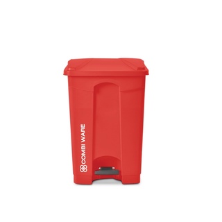 ถังขยะเท้าเหยียบทรงเหลี่ยม COMBI WARE KL-34-45L-RED สีแดง 45 ลิตร ถังขยะ Square Foot Pedal Trash Bin COMBI WARE KL-34-45