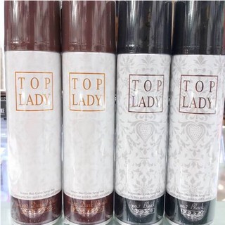 สเปรย์ปิดผมขาว ท๊อป เลดี้ Top Lady Instant Hair Color Spray