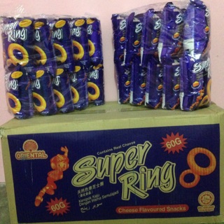 🚚ส่งฟรี💥💥 Super Ring ขนาด 60 กรัม ยกลัง 60 ห่อ