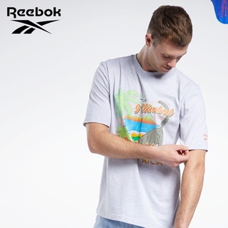 เสื้อยืดแขนสั้นลําลอง พิมพ์ลาย Reebok Reebok 2 สไตล์คลาสสิก สําหรับคู่รัก