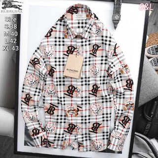 [สวยแท้ 💯%] Burberry เสื้อเชิ้ตแขนยาว ใส่สบาย มีสไตล์ พร้อมส่ง🚀