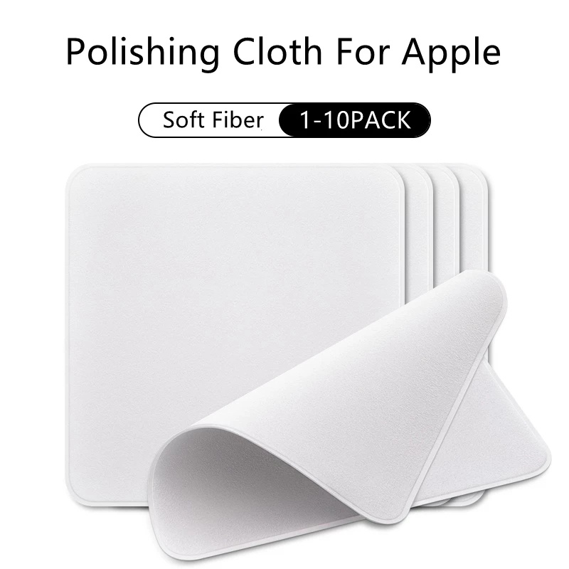 ผ้าไมโครไฟเบอร์ สําหรับทําความสะอาดหน้าจอ iPhone iPad Mac Apple Watch iPod Pro