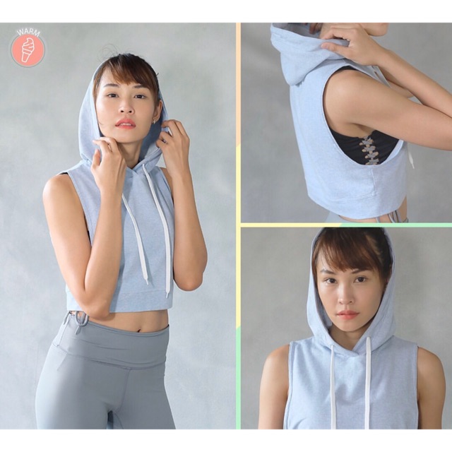 Warm Activewear Hoodie in blue