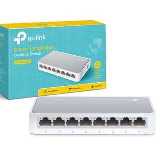 TP-LINK SWITCH HUB 8 PORT 10/100 (TL-SF1008D) - สีขาว   tp-link