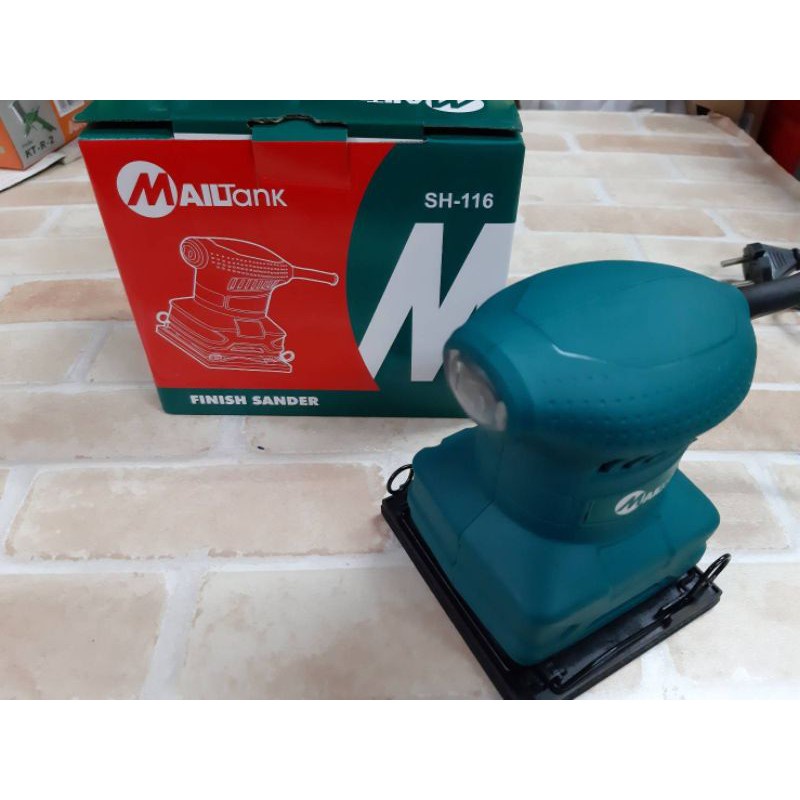 SH116 เครื่องขัดกระดาษทราย แบบสั่น ทรง สี่เหลี่ยม จัตุรัส ทรงเดียวกับ MT920 ของแท้ จาก mailtank