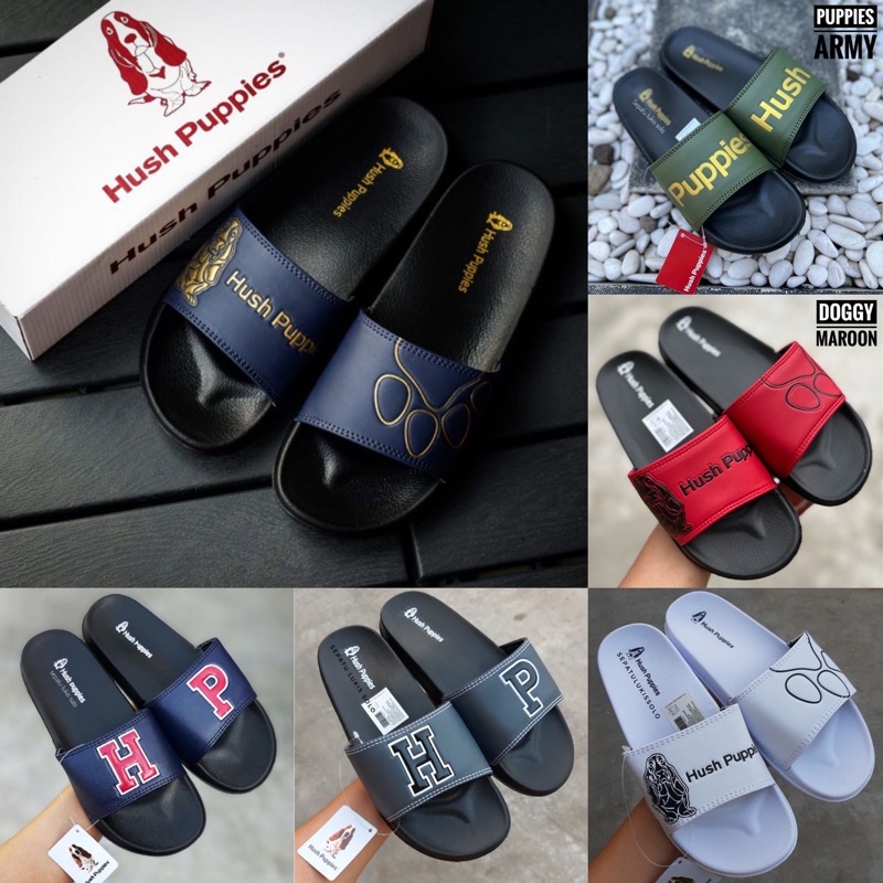 HUSH PUPPIES [ CATALOG 5 ] hush puppy รองเท้าแตะสําหรับผู้ชายและผู้หญิง / รองเท้าแตะสไลด์