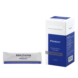 Probac7 Probac 7 โปรแบค เซเว่น โปรไบโอติก Probiotic แลคติกแอซิด แบคทีเรียผสม จำนวน 1 กล่อง บรรจุ 10 ซอง 17438