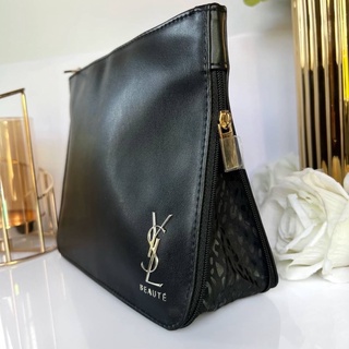 YSL Beaute Babycat Pleat Pouch กระเป๋า 2 ซิป💯