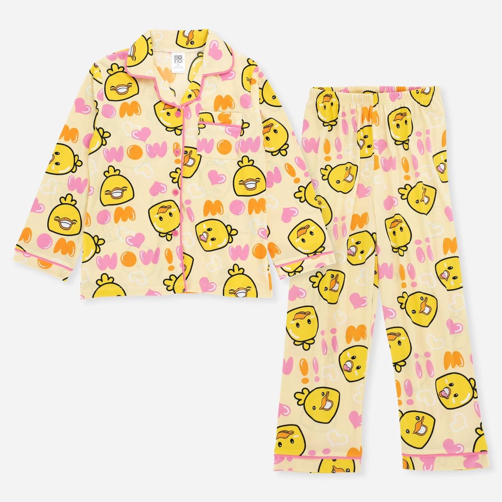 ชุดนอน​เด็กผู้หญิงแขนยาว ขายาว 🩳แขนสั้น ขายาว 👚แขนสั้น ขาสั้น แบรนด์​ BNO (size 1-8 ปี) พร้อมส่ง