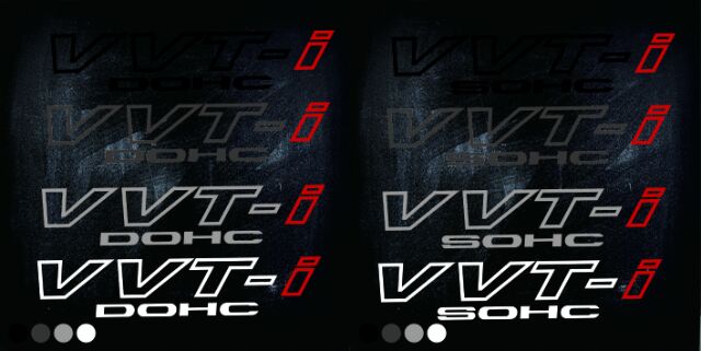 สติ๊กเกอร์แต่งรถ VVT-i DOHCSOHC - jm_sticker - ThaiPick