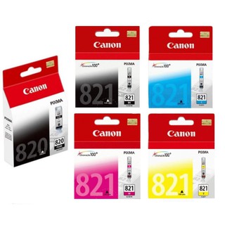 หมึก Canon PG-820bk/CL-821bk,c,m,y  แท้100%