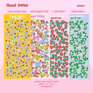 [พร้อมส่ง]🌈🌟sticker deco 17x7cm สติกเกอร์ แบรนด์ Good Daizy
