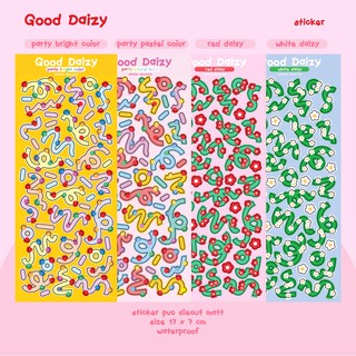 [พร้อมส่ง]🌈🌟sticker deco 17x7cm สติกเกอร์ แบรนด์ Good Daizy