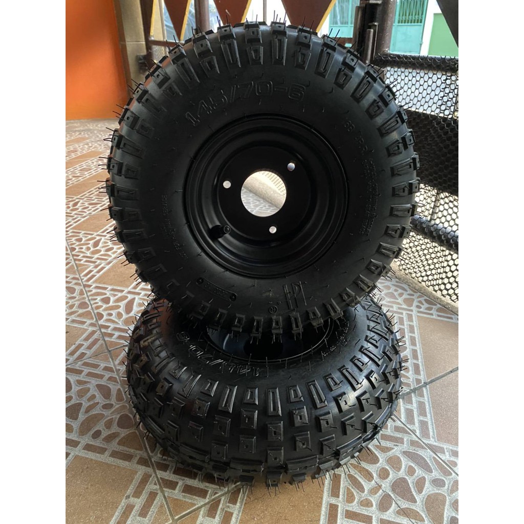 sale ราคาพิเศษมาก พร้อมส่ง ล้อ ATV พร้อมกระทะ ขนาดล้อ 145*70-6 นิ้ว ราคาต่อเส้น