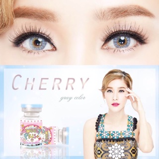 🍒Cherry Gray🍒สีเทา โทนฝรั่ง Sweety+ สายตาปกติ สายตาสั้น คอนแทคเลนส์