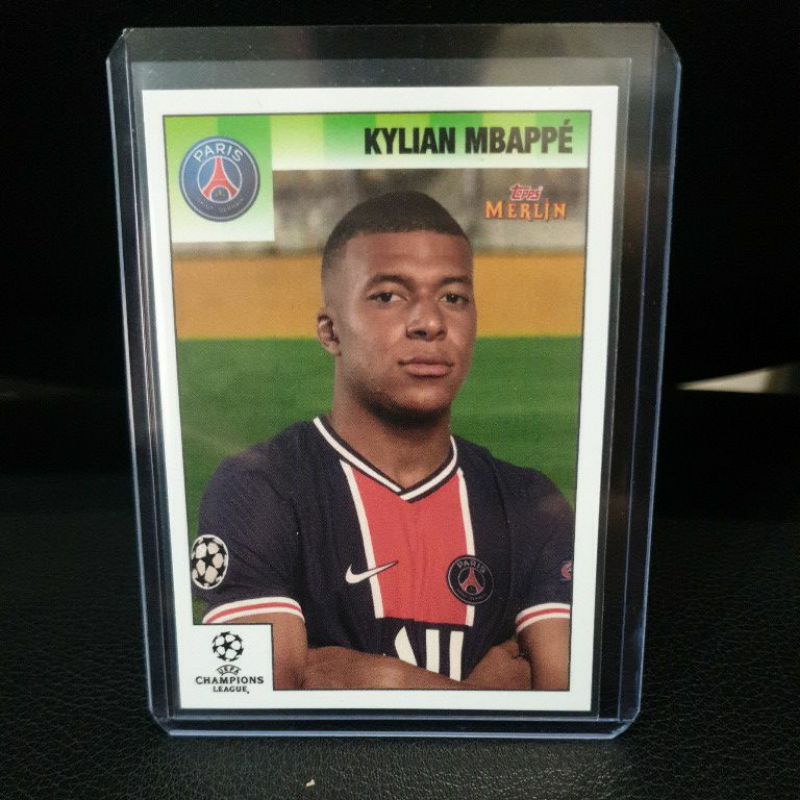 การ์ดสะสมฟุตบอล  Topps Merlin Heritage 95 Mbappe