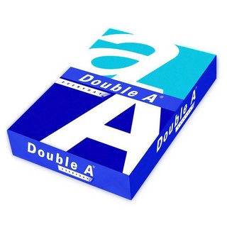 Double A ดับเบิ้ลเอ กระดาษถ่ายเอกสาร A4 80 แกรม ( 1 รีม /500 แผ่น)