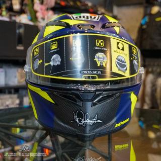 หมวกกันน็อค AGV รุ่น Pista GP-R ลาย Soleluna 2018