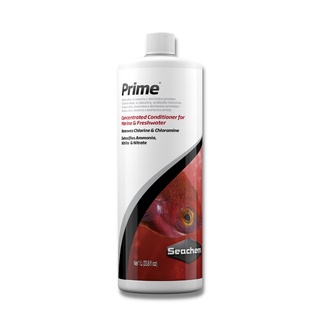 Seachem Prime®  1L - น้ำยาสูตรเข้มข้นสำหรับขจัดคลอรีนคลอรามีนแอมโมเนียไนไตรท์และไนเตรต ได้ทั้งน้ำจืดและน้ำเค็ม (1ลิตร)