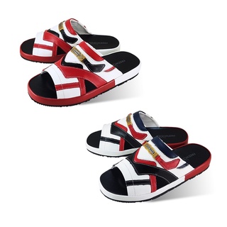 FREEWOOD SANDALS รองเท้าแตะแบบสวม รุ่น 37-348  สีขาว-แดง / สีขาว-ดำ ( WHITE-RED / WHITE-BLACK)