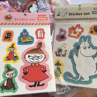 Moomin stickers ไว้แปะกระเป๋าเดินทางน่ารักๆ