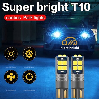 [Hot Sale][ 1คู่ ] ไฟLED ขั้ว T10 Canbus ไฟหรี่ LED W5W 3030 10SMD 12V-24V 194 168 สีขาว/สีเหลืองอำพัน/ไอซ์บลู/ชมพู/เขียว [ราคาต่อคู่] หลอดไฟ หลอดไฟหรี่ หลอดไฟหรี่รถยนต์