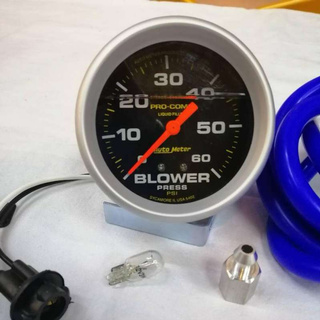 เกจ บูส auto meter 60ปอร์น หน้าดำ พร้อมอุปกรณ์ครบเซ็ต