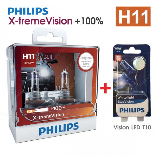 หลอดไฟหน้ารถยนต์ PHILIPS PRO +150% แถมฟรีหลอดไฟ T10 - รูปที่ 3