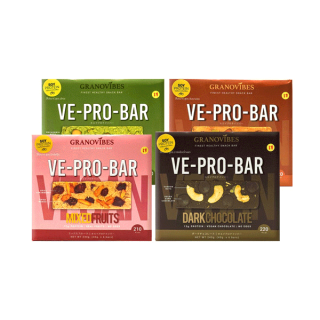 [โค้ด 7DD315] VE-PRO-BAR โปรตีนบาร์จากถั่วเหลือง 1 กล่องบรรจุ 6 บาร์ (เลือกรสในตัวเลือก)