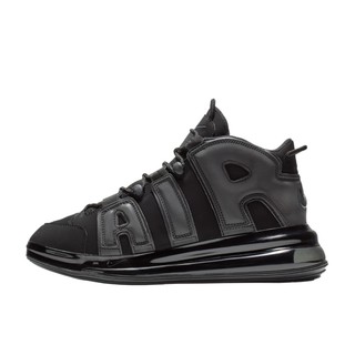 NIKE AIR MORE UPTEMPO 720 BLACK / METALLIC BLACK