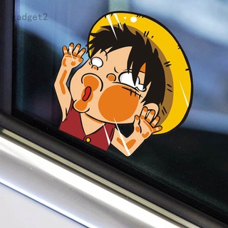 Anime One Piece Luffy Crash Model Car Window Sticker