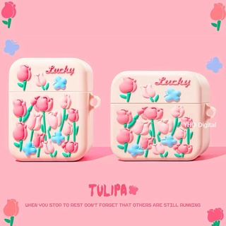 Airpod 3 case ดอกกุหลาบ เคสแอร์พอดยางซิลิโคน airpod 2 Airpod 1 Airpod Pro4 soft case