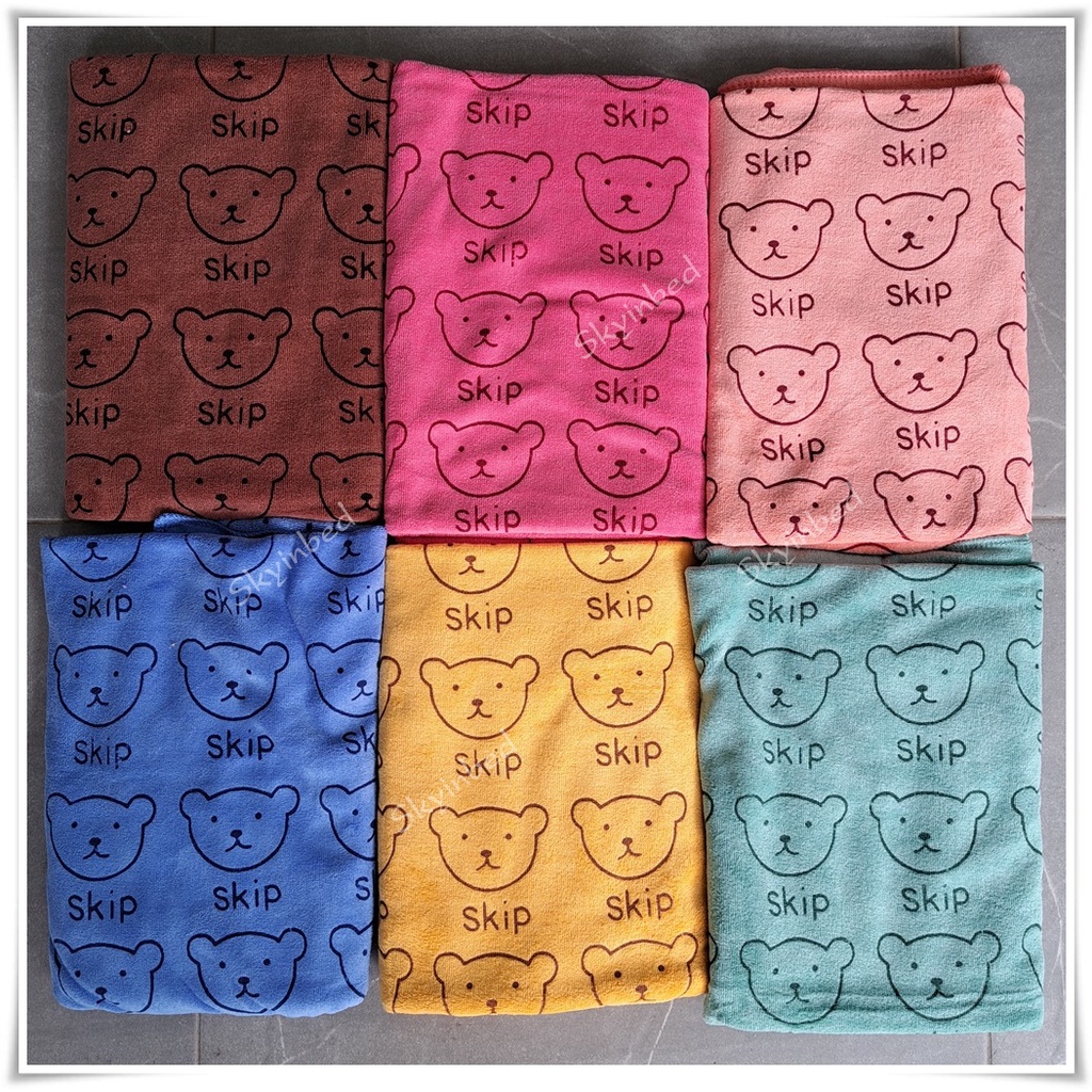 60x120cm ผ้าเช็ดตัวนาโน ผ้าขนหนูสีพื้นปั้มลาย สินค้ามีคุณภาพ พร้อมส่งจากไทย AAA - รูปที่ 3