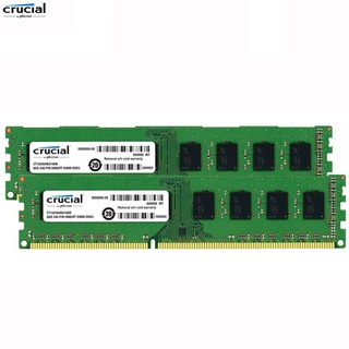 ใหม่ หน่วยความจํา Crucial DDR3 DDR3L 2GB 4GB 8GB 1066 1333 1600MHz DIMM สําหรับแรมเดสก์ท็อป