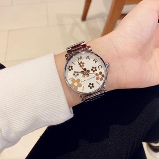 ⌚นาฬิกา  Marc jacobs Two-Tone Stainless Steel Watch MK3861หน้าปัดลายดอกไม้ 🌸สวยสะดุดตาของแท้100%