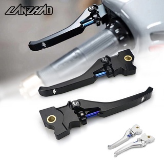 【LANZHAO】for VESPA GTS 250 300 GTV Sei Giorni 300 CNC มือเบรคคันคลัตช์ปรับได้