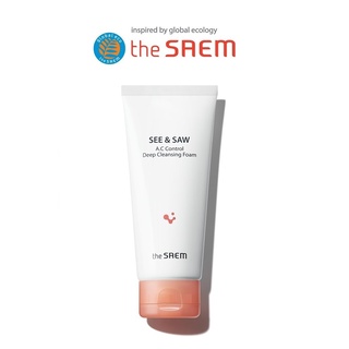 [THE SAEM] SEE &amp; SAW A.C Control Deep Cleansing Foam 120g  โฟมล้างหน้า ทําความสะอาดล้ําลึก สินค้าเกาหลีแท้ๆส่งตรงจากเกาหลี