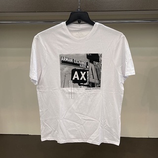 เสื้อยืดแขนสั้น พิมพ์ลายกราฟฟิค Armani สไตล์สตรีท สําหรับผู้ชายS-5XL