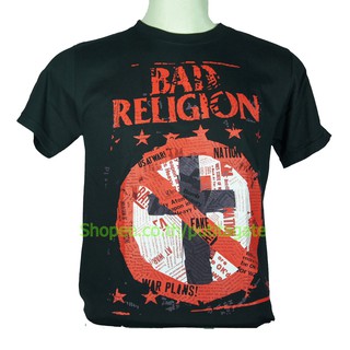 เสื้อวง Bad Religion เสื้อไซส์ยุโรป แบด รีลิเจียน PTA870 เสื้อวงร็อค เมทัล สากล