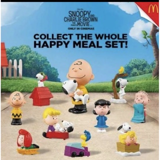 ครบเซ็ต McDonalds Happy Meal Toys The Peanuts Movie