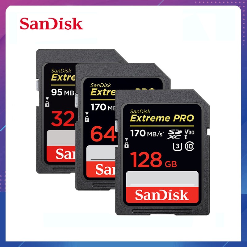 100% Original  Memory Card  Extreme Pro/Ultra 32GB 128GB 64GB 256GB 16GB Flash Card SD Memory