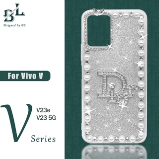 BL เคส Case V29 V27 v27e Vivo V25 V25E V23 5G V23e V23 Pro V21 V21e V20 Pro V17 กำหนดเอง เคสมือถือ 3D ความหรูหรา ยีราฟ กวาง ไข่มุก Phone Case วอเตอร์ดร็อป ไดมอนด์ บลิง กลิตเตอร์