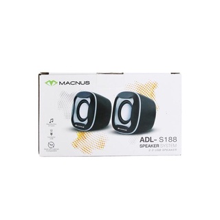 ลำโพงคอมพิวเตอร์ USB ยี่ห้อ MACNUS รุ่น ADL-S188 สีดำ