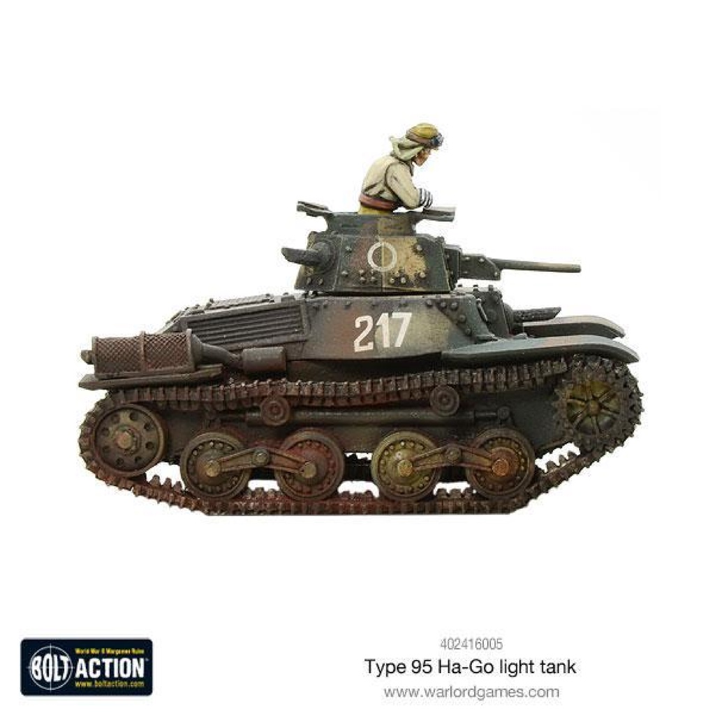 BOLT ACTION Japan - Type 95 Ha-Go Light Tank - WW2 Imperial Japanese Warlord Games model